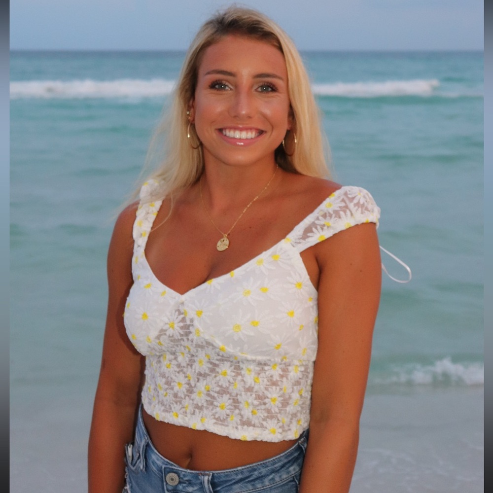 DANDELION LACE TOP